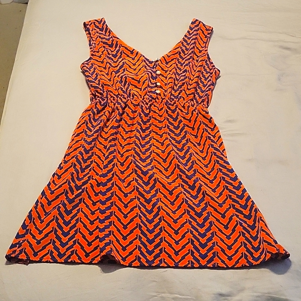 Willy Jay's Orange and Blue dress